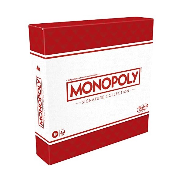 Hasbro Gaming Monopoly Signature Collection Jeu de société familial pour 2 à 6 joueurs, emballage et pièces de haute qualité,