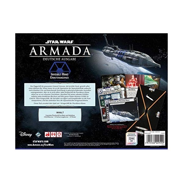 Asmodee Star Wars: Armada - Invisible Hand Extension Tablette Allemand