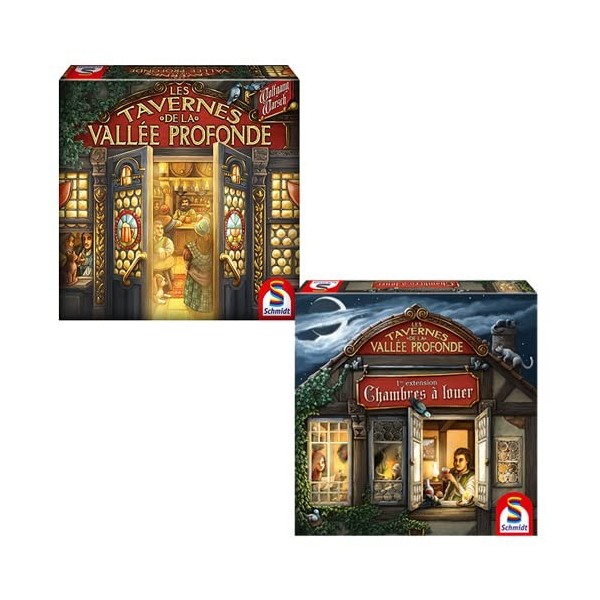 PKGamePack Les Tavernes de la Vallée Profonde Jeu de Base + Chambres à Louer - Version Française