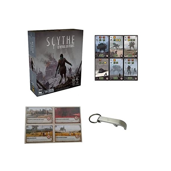 Lot Scythe en Français Le Réveil De Fenris + Booster Cartes Objectifs + Cartes Usines + 1 Décapsuleur Blumie Fenris + Object