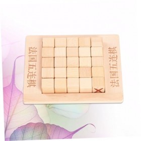 Toyvian 3 Pièces Jeu DÉchecs Créatif Cinq Échecs Jouet DÉchecs Fonctionnel Jeu DÉchecs Plateau De Jeu DÉchecs en Bois Jeu