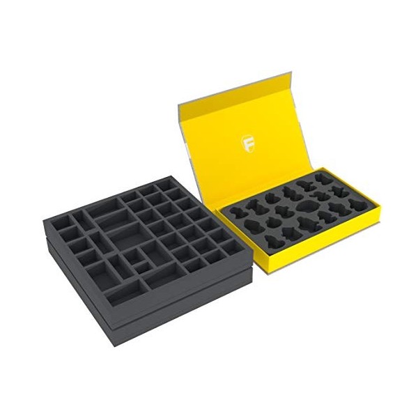 Feldherr Set Mousse Compatible avec la boîte de Jeu de société Gloomhaven + Magnetic Box Compatible avec Figurines