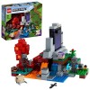 LEGO 21172 Minecraft Le Portail en Ruine, Jouet avec Figurines de Steve et Wither Squelette, dans Le Nether, pour Filles et G