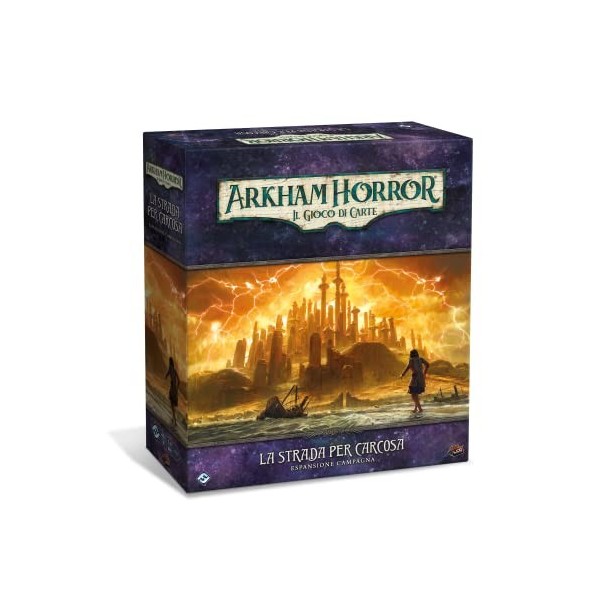 Asmodee - Arkham Horreur, Le Jeu de Cartes: La Route de Carcosa, Expansion Campagne, Édition en Italien, 9675, iAHC68