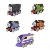 Thomas et ses Amis Coffret 5 Locomotives Métalliques À Pousser À L’effigie De Thomas, Percy, Diesel, Nia Et Kana, Jouet Enfan