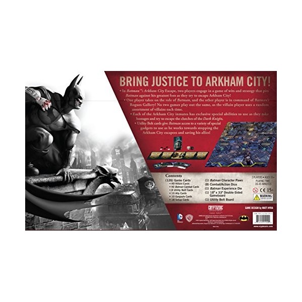 Cryptozoic Batman Arkham City Escape Jeu de société