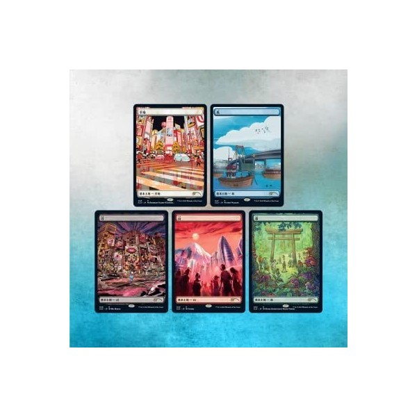 Magic The Gathering Secret Lair : The Tokyo Lands Foil 