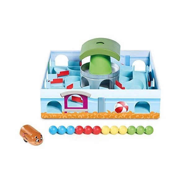 TOMY- Run Around Hamster T72735, Multicolore - Version Allemande