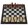 HBS GAMES Design marbre blanc - Jeu déchecs classique en bois - 37 cm - Jeu déchecs et de dames - Jeu de cartes - Jeu famil