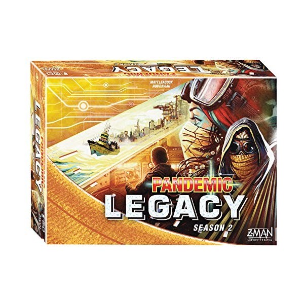 Z-Man Games, Pandemic Legacy Season 2 Black Edition, Board Game, Ages 13+, for 2 to 4 Players, 60 Minutes Playing Time