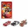 Disney Pixar Cars Coffret 3 Vehicules Radiator Springs à lEchelle 1/55, Voitures Flash McQueen, Sherif et Martin, Jouet pour