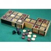 Masters Replica Royal Game of Ur Board Game with Pyramid Dice - Features Authentic Design with Solid Wood Board and Wooden Pi