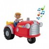 CoComelon CMW0038 Tracteur Musical avec Figurine