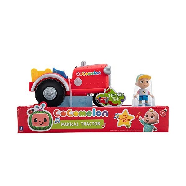 CoComelon CMW0038 Tracteur Musical avec Figurine