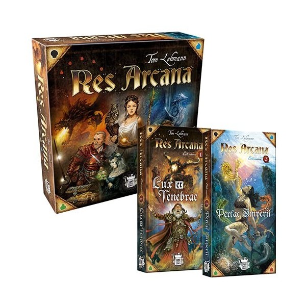 Asmodé PKGamePack Res Arcana Le Jeu + Lux et Tenebrae + Perlae Imperii - Version Française