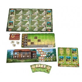 Asmodee - Hallertau - Jeu de table, 1-4 joueurs, 12+ ans, édition en italien