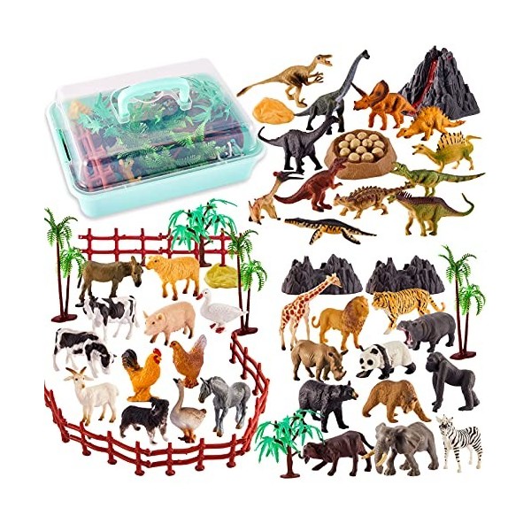 Figurines d'animaux de la forêt ensemble de modèles animaux