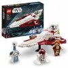 LEGO 75333 Star Wars Le Chasseur Jedi d’Obi-Wan Kenobi: Jeu de Construction Star Wars avec Minifigurine Taun We, Figurine Dro
