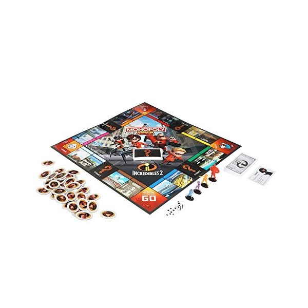 Hasbro Monopoly Junior Game: Disney/Pixar Incredibles 2 Edition