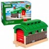 BRIO World - 33574 - Tunnel Garage - Accessoire pour circuit de train en bois - Action de jeu sans pile - Jouet pour garçons 