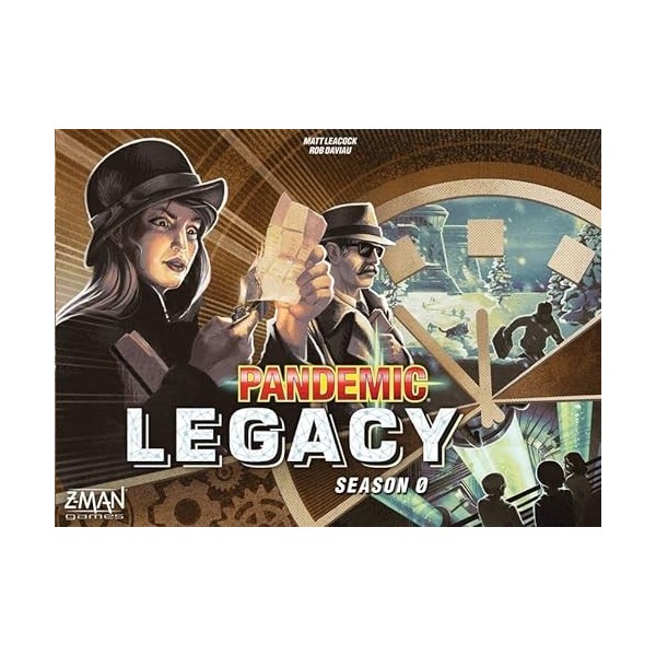 Z-Man Games , Pandemic Legacy Season 0 , Board Game , Ages 14+ , for 2 to 4 Players , 60 Minutes Playing Time