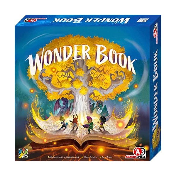 ABACUSSPIELE ABA33211 - Wonder Book, Board Game, for 1-4 Players, Ages 10+ en, DE Edition 