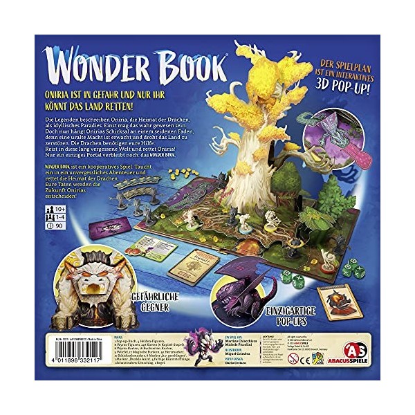 ABACUSSPIELE ABA33211 - Wonder Book, Board Game, for 1-4 Players, Ages 10+ en, DE Edition 