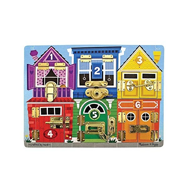 Melissa & Doug Latches Board Frustration-Free Packaging Skill Builders Toy