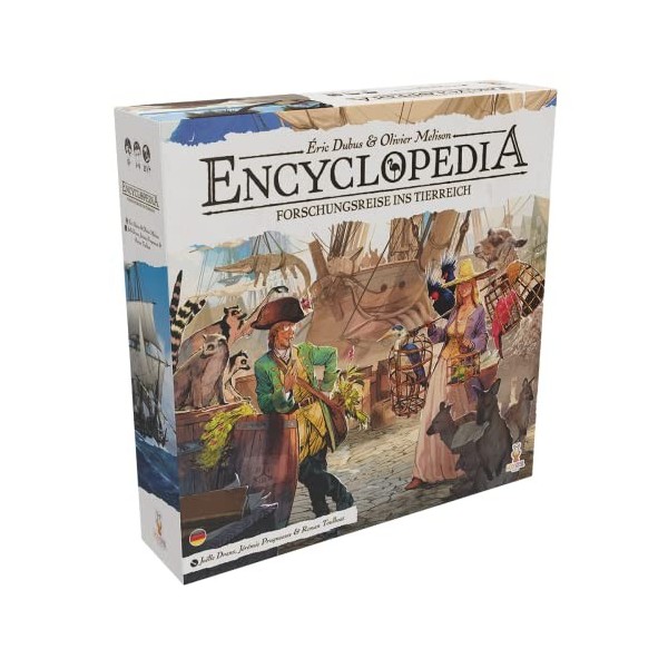 Holy Grail Games- Encyclopedia: Voyage de Recherche dans Le règne Animal Jeu, HGGD0007, Multicolore