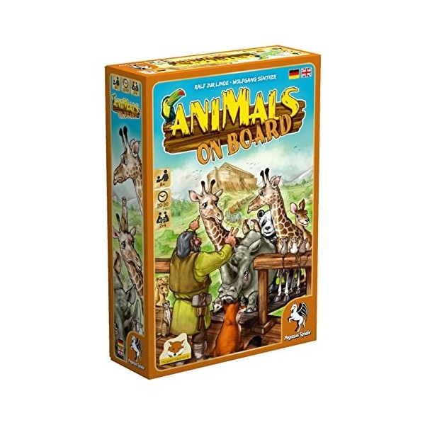 Pegasus Spiele 54566 Jeu de société  « Animals on Board »