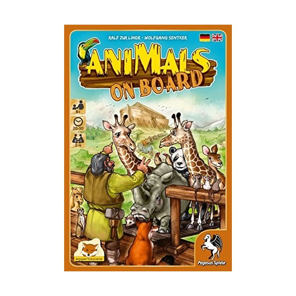 Pegasus Spiele 54566 Jeu de société  « Animals on Board »