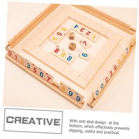 ibasenice 2 Ensembles De Jeu De Société Numérique Jouets pour Enfants Jouet en Bois Ensemble De Jeu De Kidcraft Jouets pour T