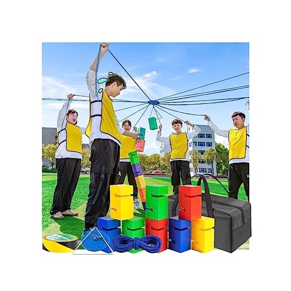 Jeux De Travail Déquipe pour Le Travail, Jeux De Jour sur Le Terrain en Plein Air, Jeux De Construction De Tour Coopératifs