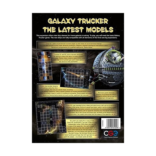 Czech Games Edition CGE00022 Galaxy Trucker Les Derniers modèles Jeu dextension