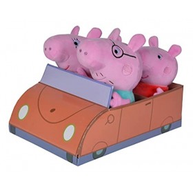 Simba tlg. Familienset im Auto Peppa Pig 4 pièces. Kit familial dans la voiture, 109261006