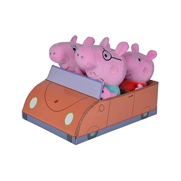 Simba tlg. Familienset im Auto Peppa Pig 4 pièces. Kit familial dans la voiture, 109261006