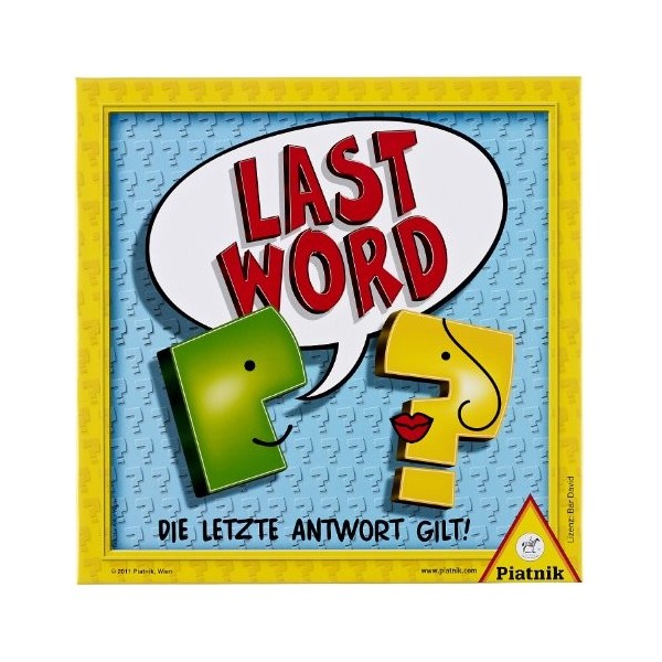 Piatnik - 6300 - Jeu de Société - Last Word - Langue Allemande