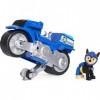 Paw Patrol LA Pat Patrouille - VEHICULE + Figurine Chase Moto Pups - Moto avec Rétrofriction Et Figurine Amovible De Chase 6