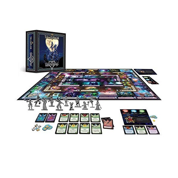 USAopoly, Talisman: Disney Kingdom Hearts, Board Game, Ages 14+, 2-6 Players, 90 Minutes Playing Time, Black