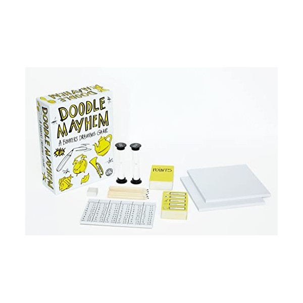 Doodle Mayhem : un jeu de dessin hilarant et frénétiquement rapide – Jeu de fête – Jeux de famille pour adultes, adolescents,