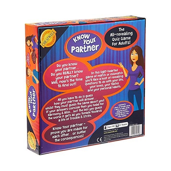 Cheatwell Games Jeu de société Know Your Partner 01548