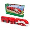 Brio World - 33557 - Train Aérodynamique - Pour circuit de train en bois - Système dattache aimantée - Jouet pour garçons et