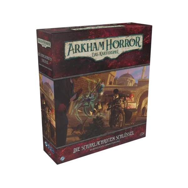 Fantasy Flight Games- Horreur Arkham: LCG – Les clés écarlates | Extension de Campagne Horror Jeu, FFGD1170, Multicolore, col