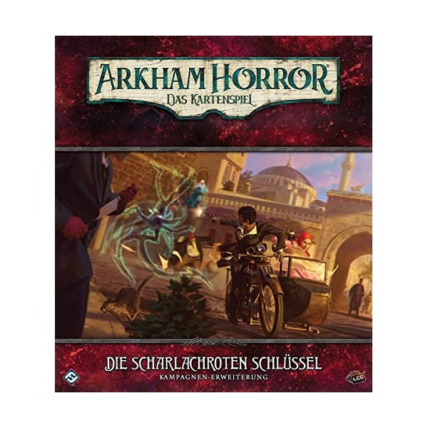 Fantasy Flight Games- Horreur Arkham: LCG – Les clés écarlates | Extension de Campagne Horror Jeu, FFGD1170, Multicolore, col