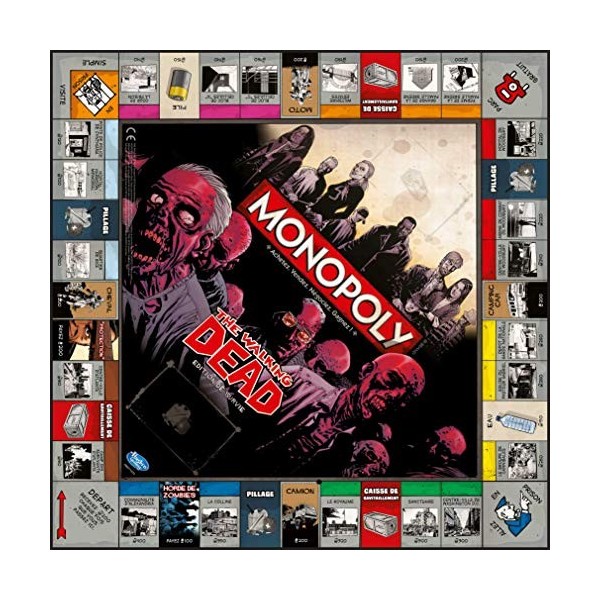 Monopoly THE WALKING DEAD-Version Française, 0952, aucune