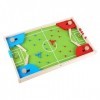 BESPORTBLE 1 Set Jeu De Football De Table Jouets en Bois pour Enfants Jouets De Sport Mini Échiquier Jouet De Plateau Multifo