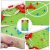 BESPORTBLE 1 Set Jeu De Football De Table Jouets en Bois pour Enfants Jouets De Sport Mini Échiquier Jouet De Plateau Multifo