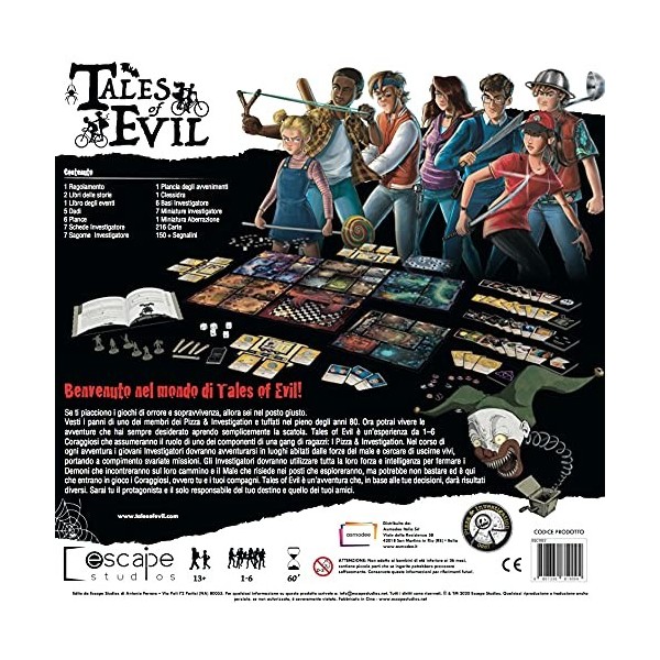 Raven Distribution 167266 Asmodee-Tales of Evil, Jeu de société, édition Italienne, 5464