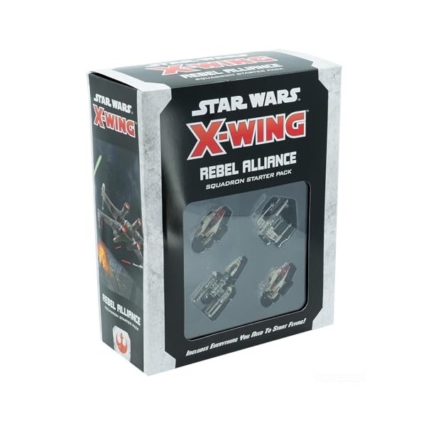 Star Wars X-Wing 2ème édition Miniatures Game Rebel Alliance Squadron Starter Pack,Jeu de stratégie pour adultes et adolescen