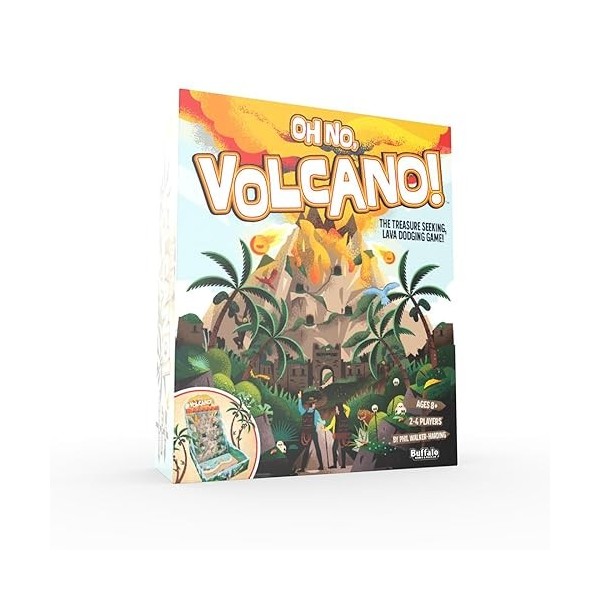 Oh No, Volcano by Phil Walker-Harding – Nouvelle soirée de jeu en famille classique de Buffalo Games – Grimpez le volcan et é